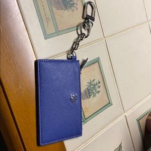 New with tags Tory Burch card case in blue
